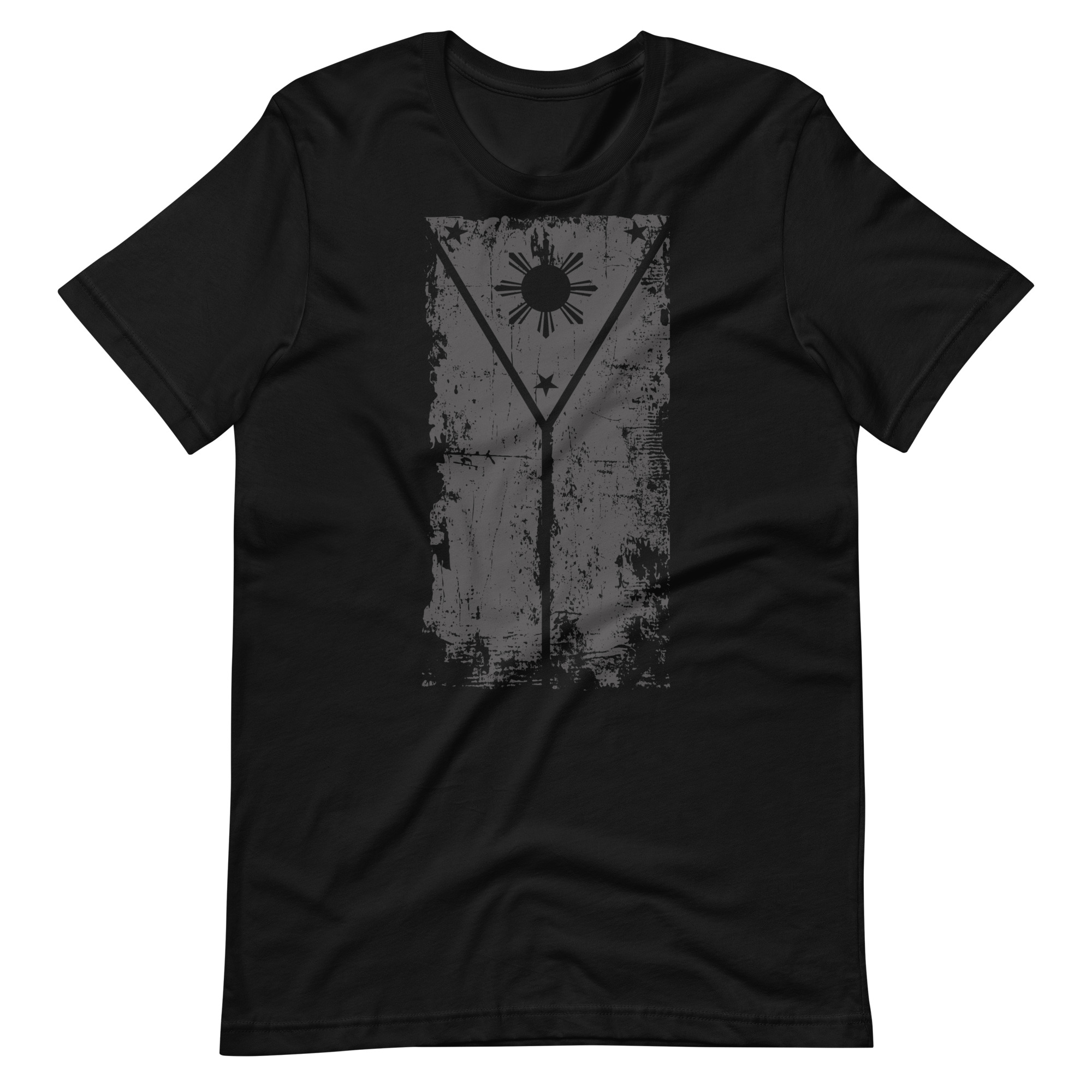 Distressed Philippine Flag Men/Unisex t-shirt